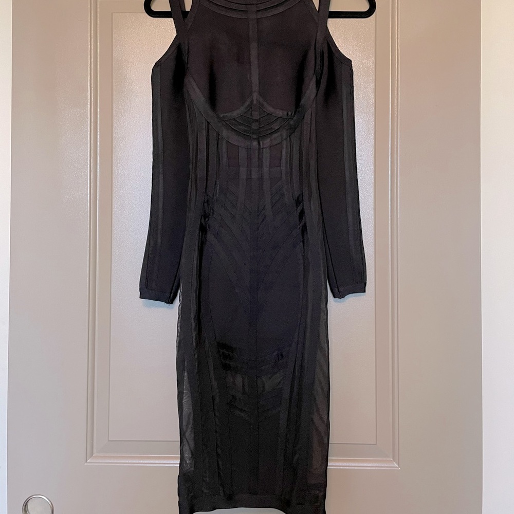 House of CB black bodycon dress